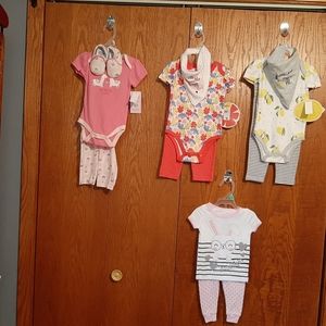 4 sets of 6-9 month outfits
